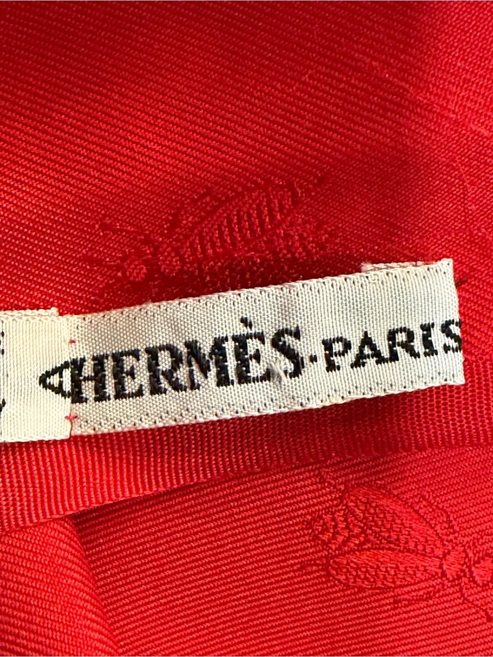 Hermes Bold Red Silk Scarf Wrap